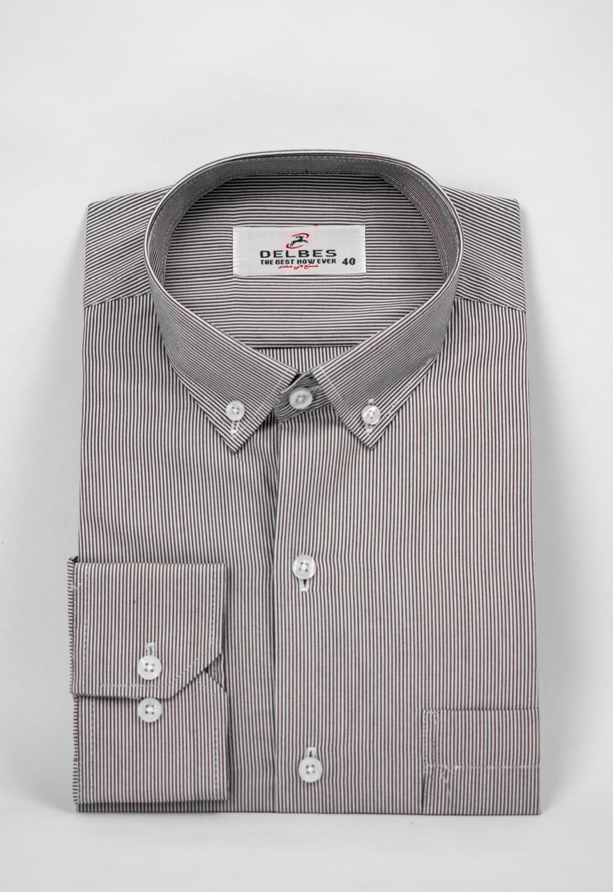 قميص سادة قطن Classic-fit
