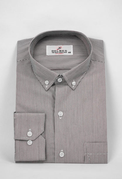 قميص سادة قطن Classic-fit