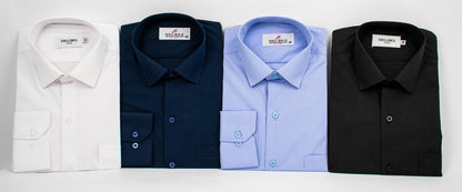 قميص سادة قطن Classic-fit