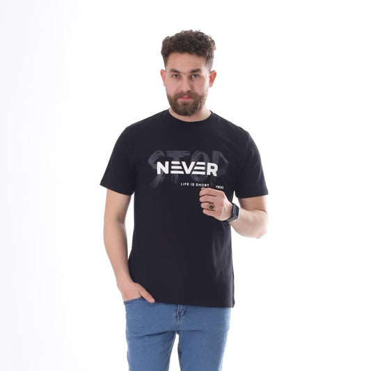 تيشيرت راوند مطبوع Never