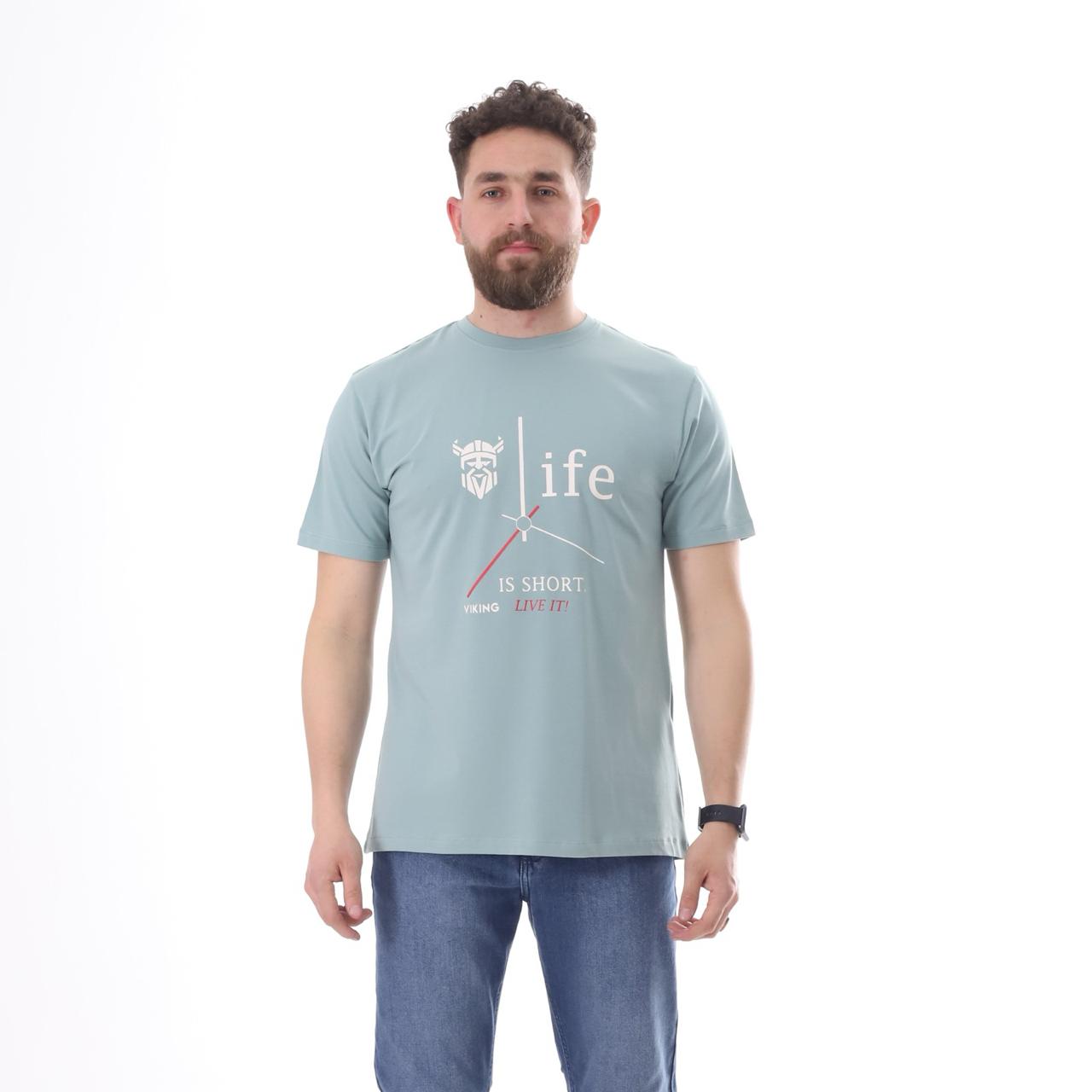 تيشيرت راوند مطبوع Life