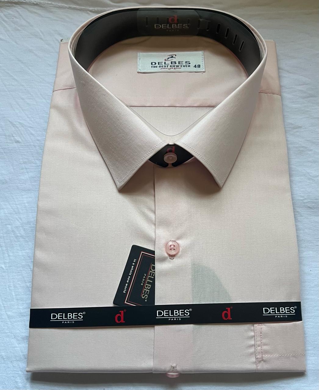 قميص سادة قطن Classic-fit