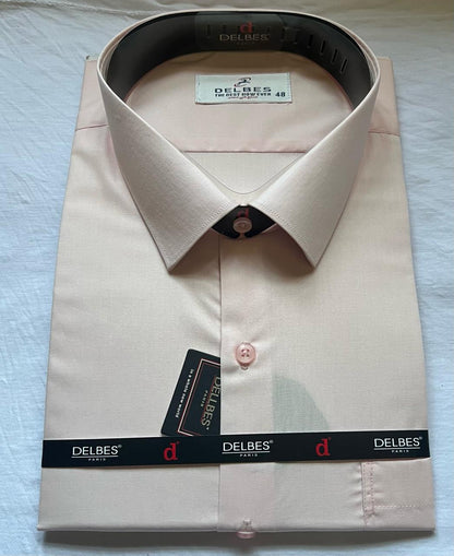 قميص سادة قطن Classic-fit