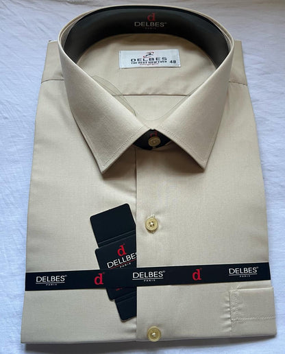 قميص سادة قطن Classic-fit