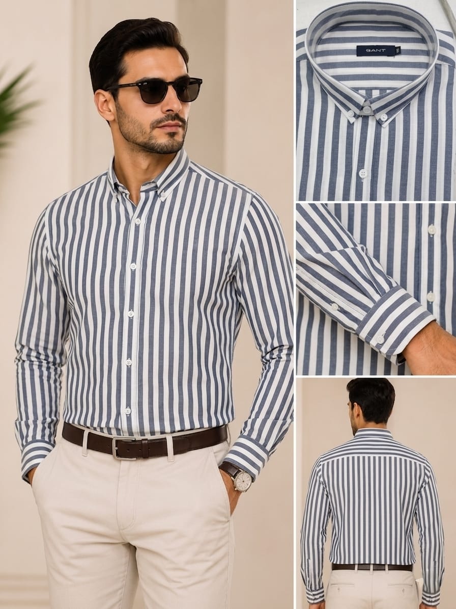 قميص مقلم Casual-fit n-102